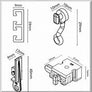 Swish Deluxe plastic curtain track and fittings